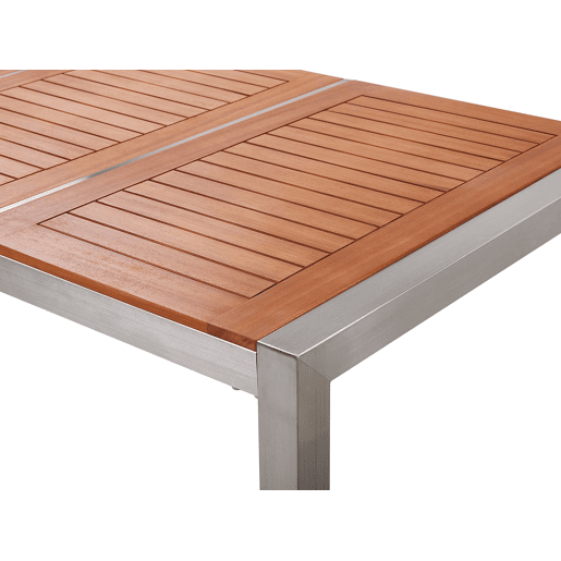 Mesa de refeição de jardim GROSSETO 180 cm 90 cm Madeira de eucalipto Castanho