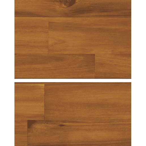 Conjunto de 4 cadeiras de jardim LIVORNO Madeira de acácia Castanho