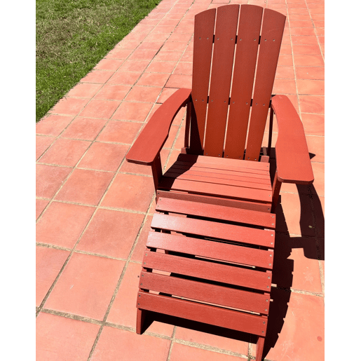 Cadeira de jardim ADIRONDACK Vermelho