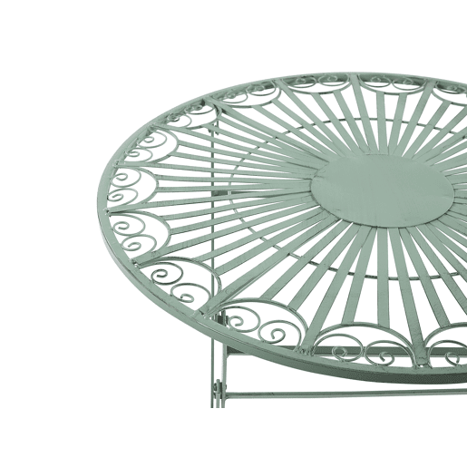 Mesa bistrô TRENTO 70 cm 70 cm Metal Verde claro Mesa bistrô TRENTO 70 cm 70 cm Metal Verde claro