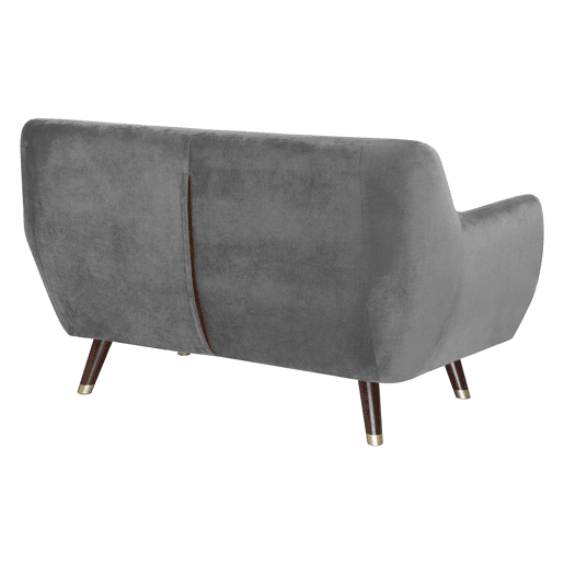 Conjunto de sala de estar BODO Veludo Cinzento 6 lugares