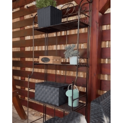 Estante com prateleiras ISERNIA Metal Preto
