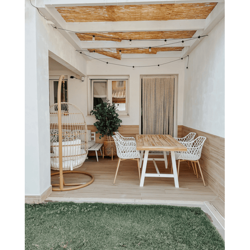 Conjunto de 2 cadeiras de jantar NASHUA Branco Conjunto de 2 cadeiras de jantar NASHUA Branco