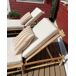 Beliani Tumbona LIGURE Beliani Tumbona LIGURE Blanco/ Beige