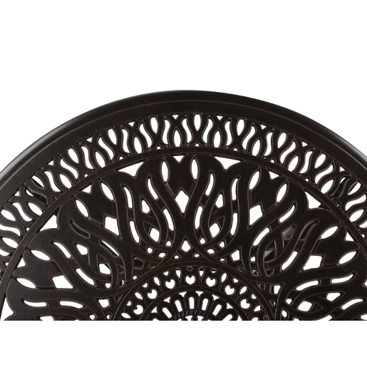 Mesa de jantar de exterior para 4 pessoas ANCONA 90 cm 90 cm Metal Castanho escuro