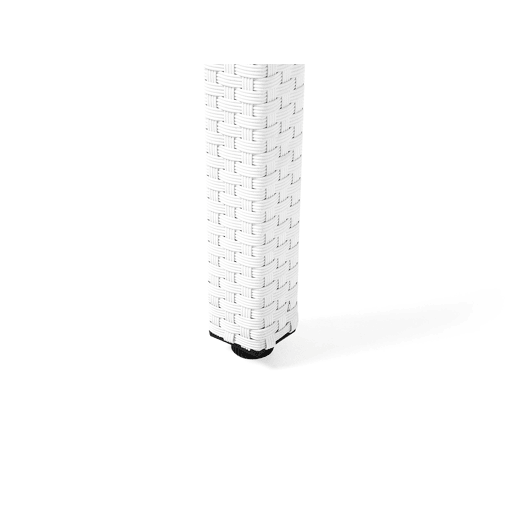 Mesa de refeição de jardim ITALY 220 cm 100 cm Vidro Branco Mesa de refeição de jardim ITALY 220 cm 100 cm Vidro Branco