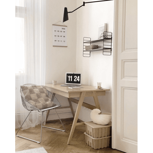 Conjunto de 2 cadeiras de jantar AURORA Metal Prateado