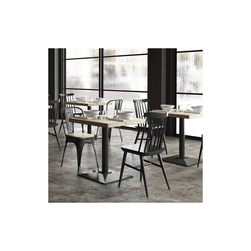 Conjunto de 4 cadeiras de jantar Tolix Preto - Carvalho 45 x 85 x 45 cm