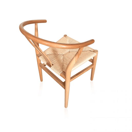 Conjunto de 2 cadeiras de jantar Kioto Luz natural 56 x 76 x 52 cm