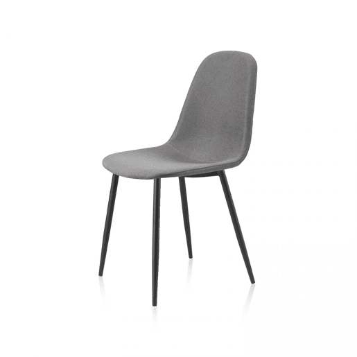 Conjunto de 4 cadeiras de jantar Hall Cinzento 54,5 x 84 x 44,5 cm