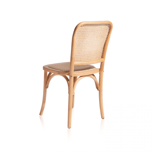 Conjunto de 2 cadeiras de jantar Toscana Rattan - Transparente 44,5 x 87,5 x 40,5 cm