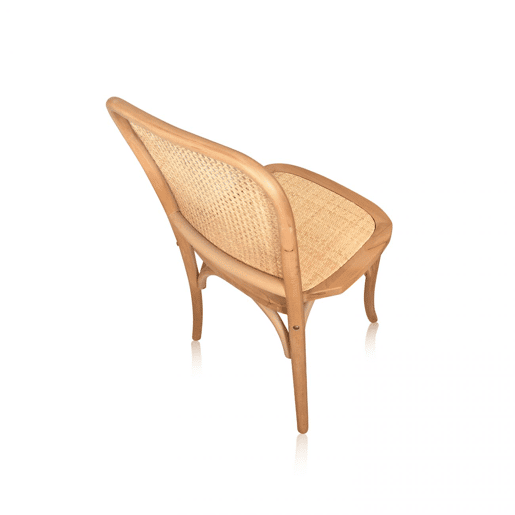 Conjunto de 2 cadeiras de jantar Toscana Rattan - Transparente 44,5 x 87,5 x 40,5 cm