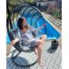 Beliani Sillón colgante STAN Beliani Sillón colgante STAN Negro