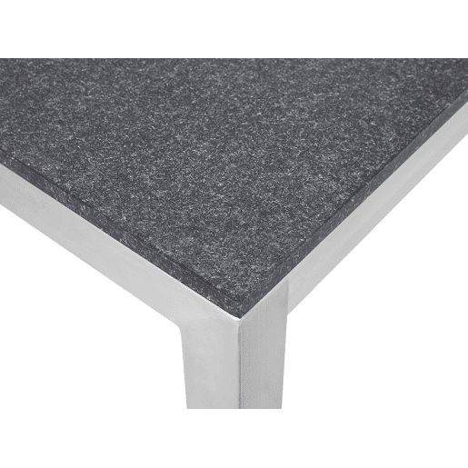 Mesa de refeição de jardim GROSSETO 180 cm 90 cm Flameado Granito Cinzento grafite Mesa de refeição de jardim GROSSETO 180 cm 90 cm Flameado Granito Cinzento grafite