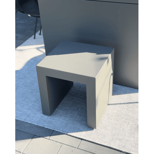 Conjunto de 2 cadeiras de jardim TARANTO Betão Cinzento