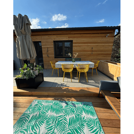 Conjunto de 4 cadeiras de jardim PESARO Amarelo