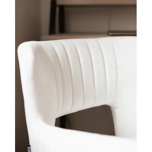 Conjunto de 2 cadeiras de jantar SANILAC Veludo Branco