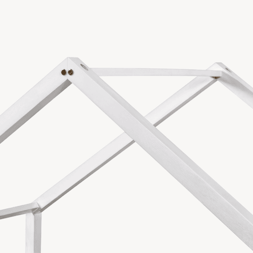 Cama de criança Treviolo em forma de casa pinho 80x160 cm - Branco en.casa Cama de criança Treviolo em forma de casa pinho 80x160 cm - Branco en.casa
