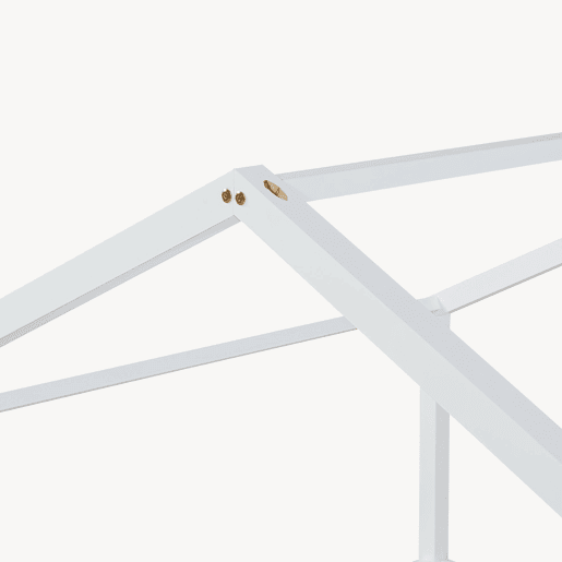 Cama de criança Treviolo forma de casa pinho + colchão 140x200 cm - Branco en.casa Cama de criança Treviolo forma de casa pinho + colchão 140x200 cm - Branco en.casa