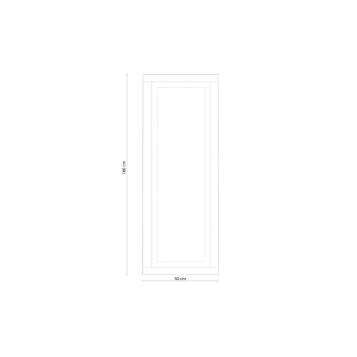 Espelho de parede Lara, duehome, Cambria - Blanco (ancho), 60 cm