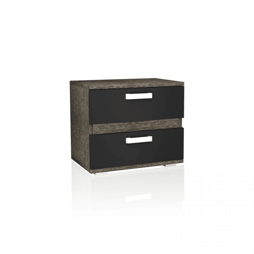 Mesa de cabeceira Ataneq Cinza - Preto 60 x 50 x 40 cm