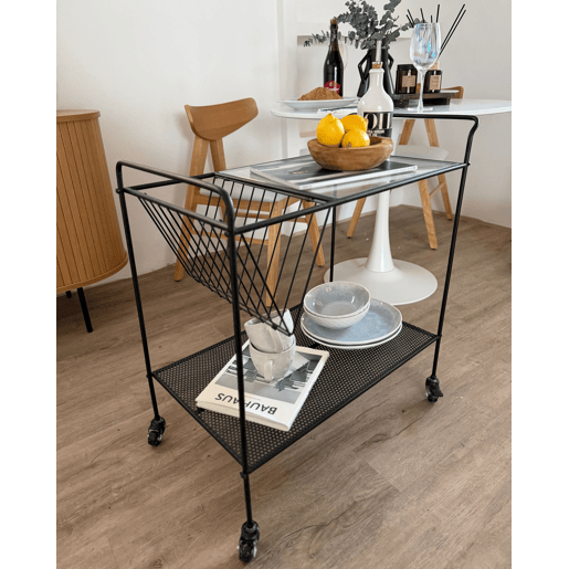 Carrinho de cozinha ALAMO Metal Preto