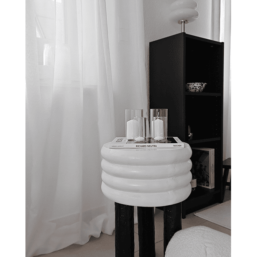 Mesa de apoio KIKIWA Metal Branco