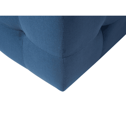 Repousa-pés com arrumação MICHIGAN Veludo Azul escuro