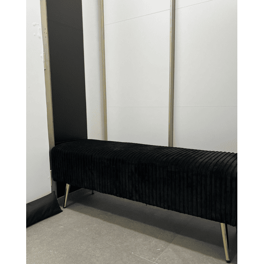 Banco PATERSON Veludo Preto