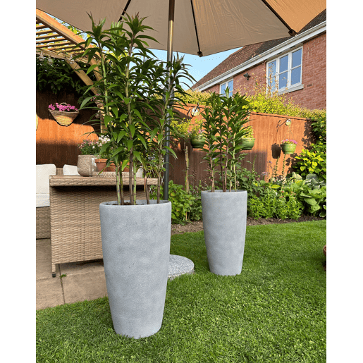 Vaso ABDERA 31 cm Cinzento