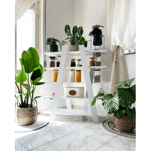 Estante com 5 prateleiras ESCALANTE 116 cm Branco