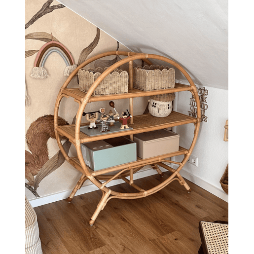 Estante com 3 prateleiras TUVALU II Rattan 109 cm Natural