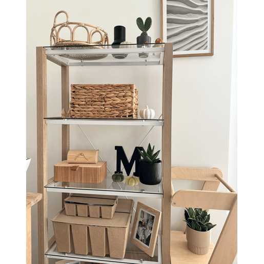 Estante com 4 prateleiras JENKS 152 cm Branco