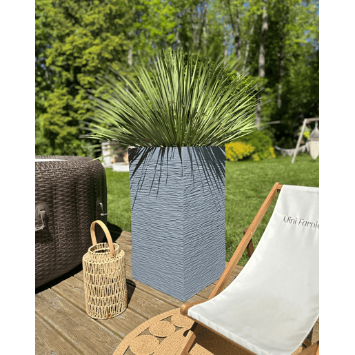 Vaso DION 40 cm Cinzento