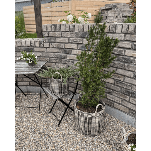 Conjunto de 3 vasos para plantas NIKITI 293540 cm Taupe