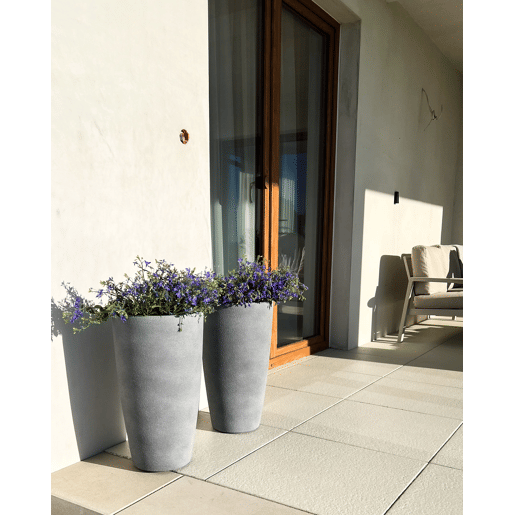 Vaso CROTON 43 cm Cinzento claro
