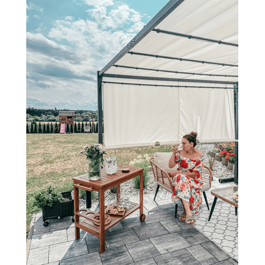 Beliani Pérgola de jardim PARGA