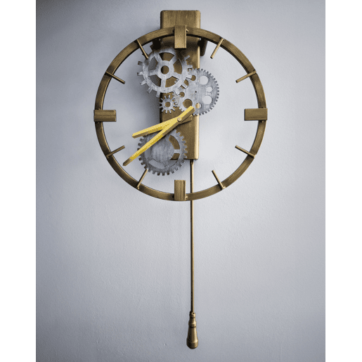 Relógio de parede MARCOTE 30 cm Metal Dourado