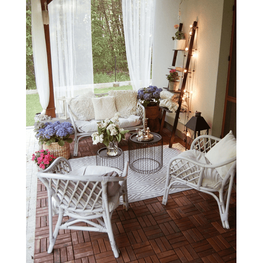 Tapete de exterior SIKAR Verde claro 90 x 150 cm