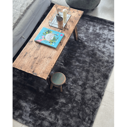 Tapete GESI II Cinzento escuro 140 x 200 cm Viscose