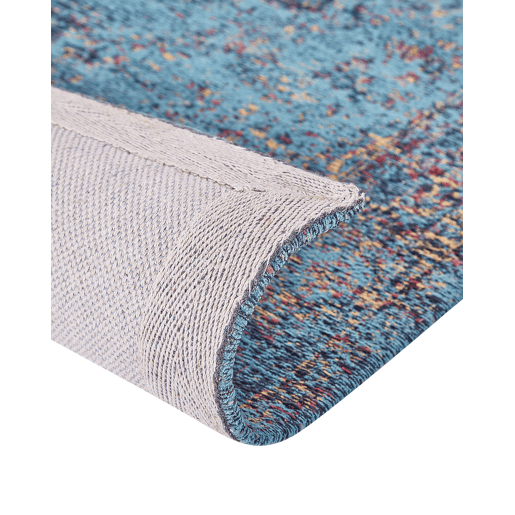 Tapete KANSU Azul 160 x 230 cm Algodão Tapete KANSU Azul 160 x 230 cm Algodão