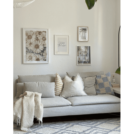 Tapete NEVSEHIR Creme 160 x 230 cm Algodão