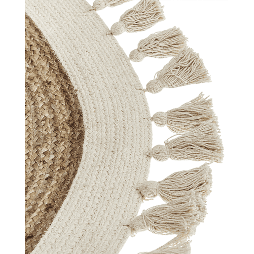 Tapete SAMSUN Creme ø 120 cm Juta