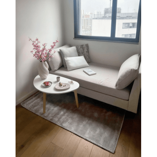 Tapete GESI II Cinzento claro 80 x 150 cm Viscose