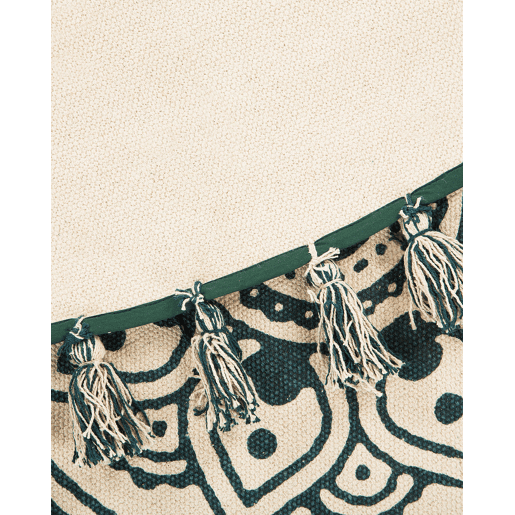 Tapete IRICE Verde ø 120 cm Algodão Tapete IRICE Verde ø 120 cm Algodão