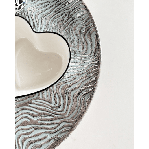 Bandeja decorativa KITNOS Metal Prateado Bandeja decorativa KITNOS Metal Prateado
