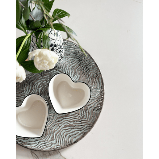 Bandeja decorativa KITNOS Metal Prateado Bandeja decorativa KITNOS Metal Prateado