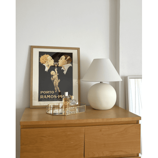 Bandeja decorativa CHABRIS Vidro Dourado
