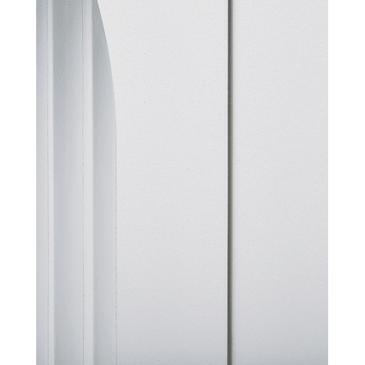 Armário com vitrine SARRE Metal 90 cm Branco