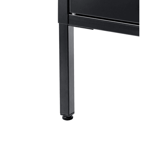 Armário expositor HARTY Metal 80 cm Preto